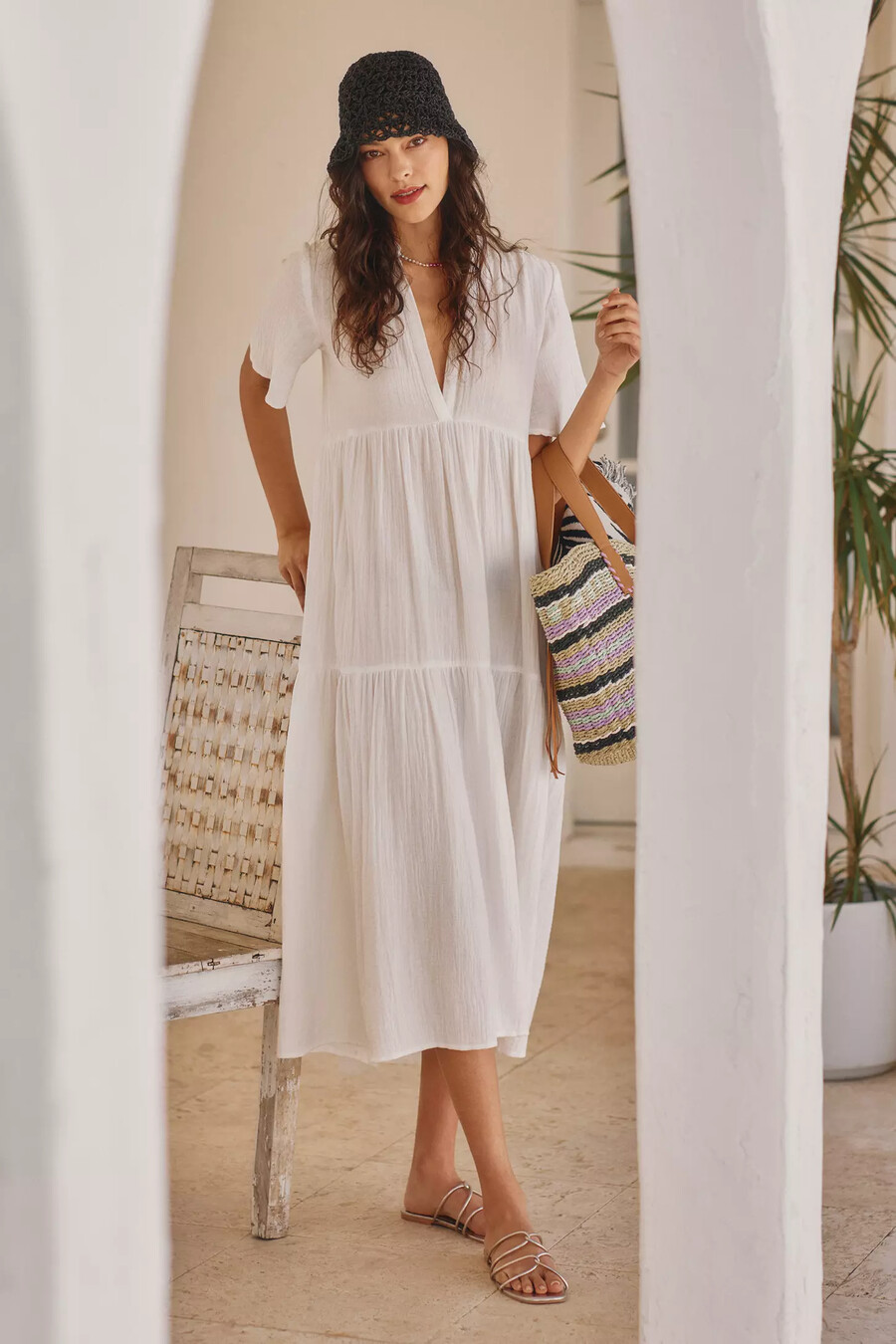 das kallie flowy midikleid