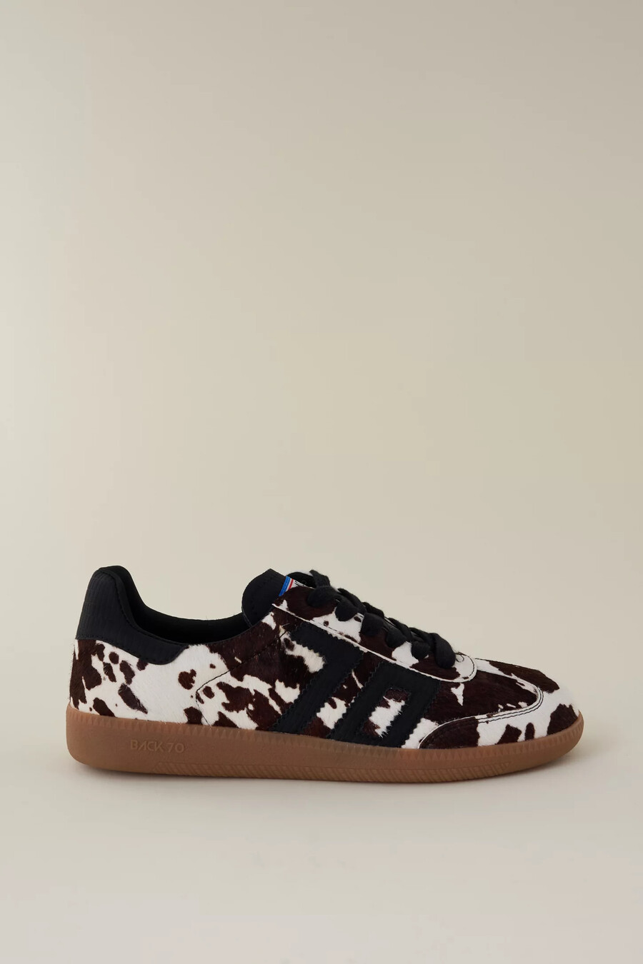 back 70 cow print cloud sneaker