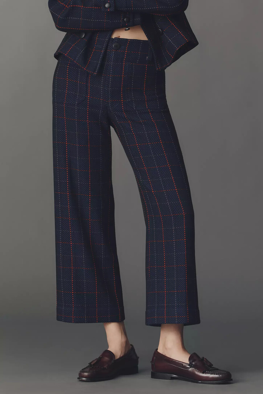 die merrick white colette crop strickhose von maeve