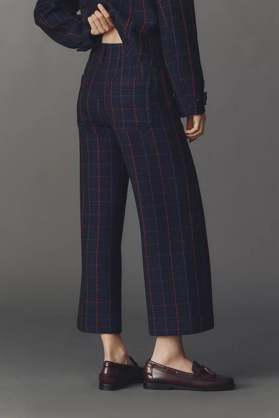 die merrick white colette crop strickhose von maeve