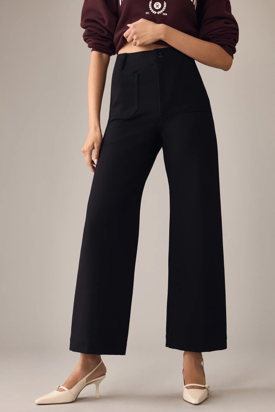 die colette cropped wide-leg hose von maeve ponte edition