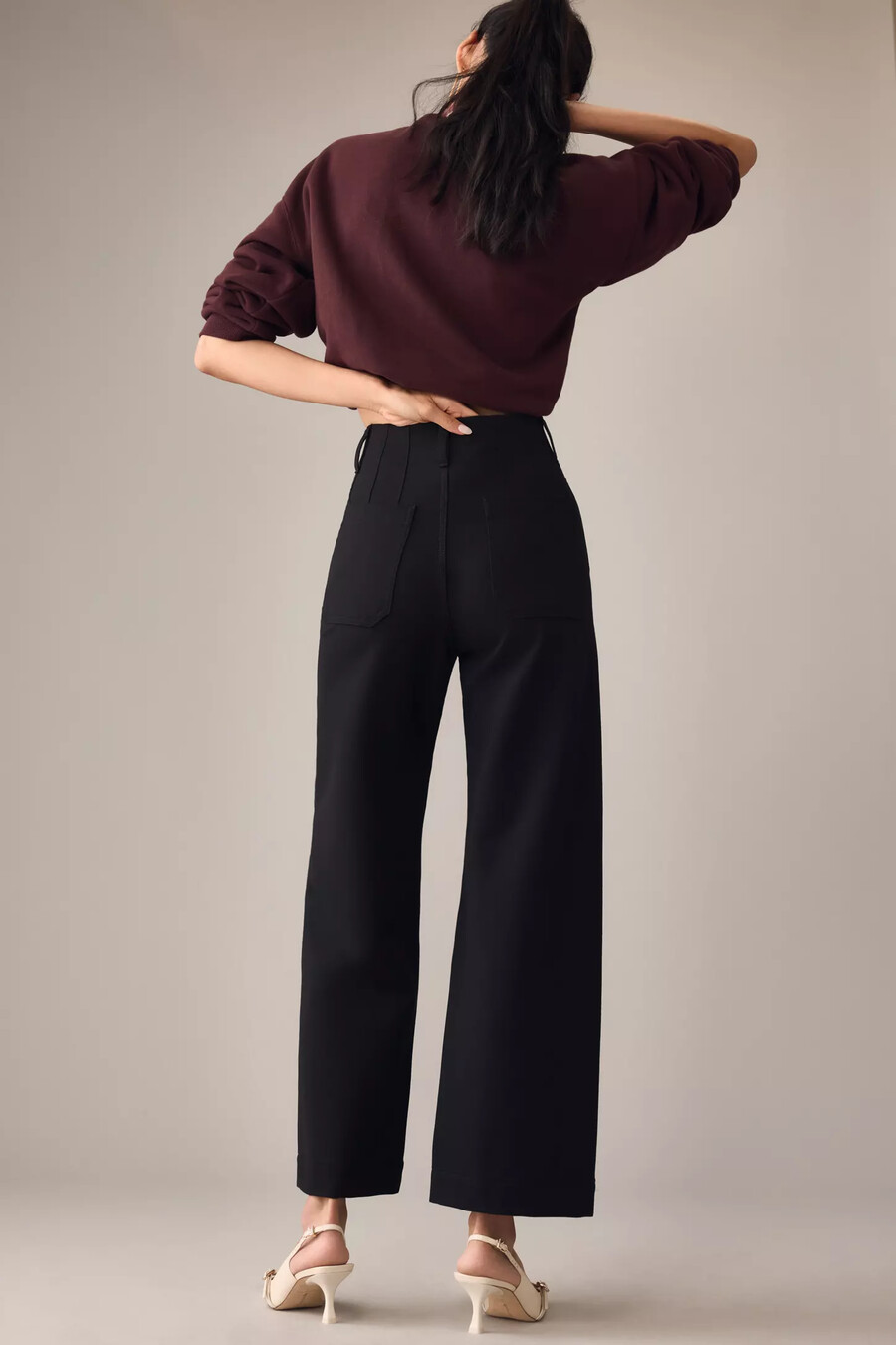 die colette cropped wide-leg hose von maeve ponte edition
