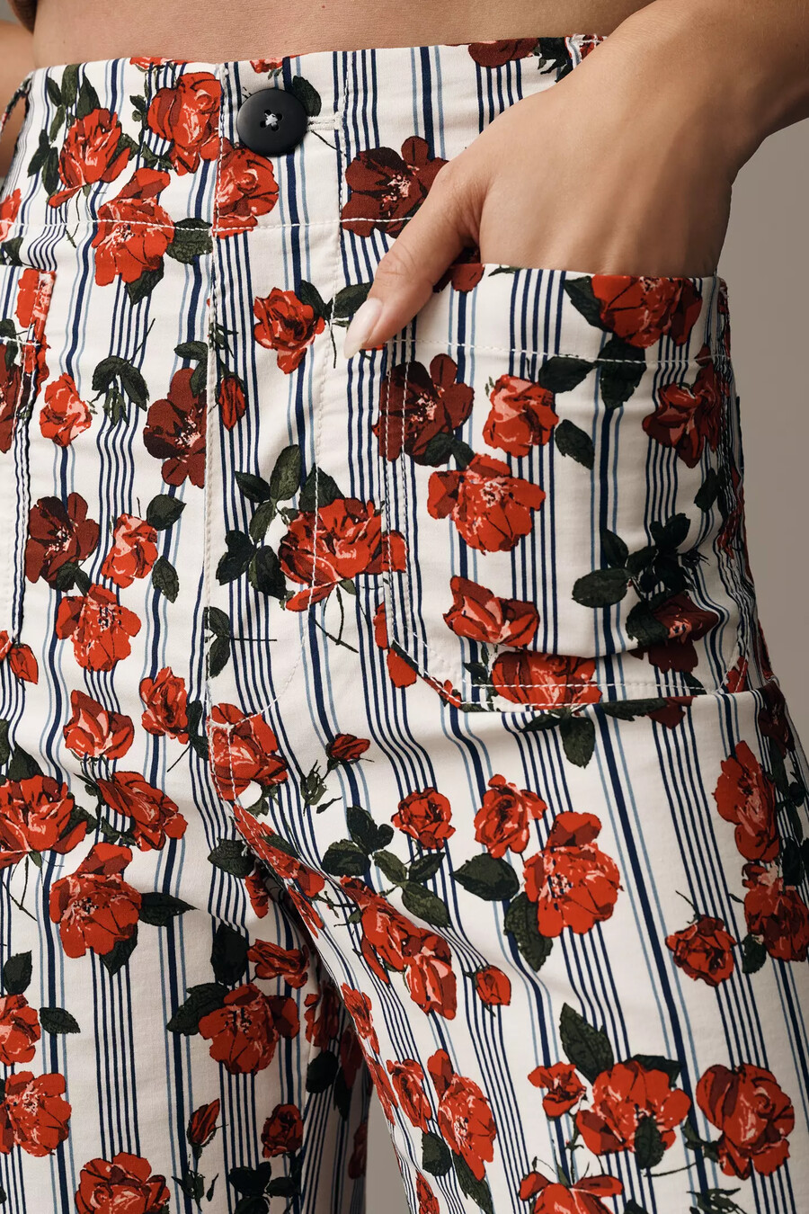 die colette cropped wide-leg hose von maeve magic fabric edition