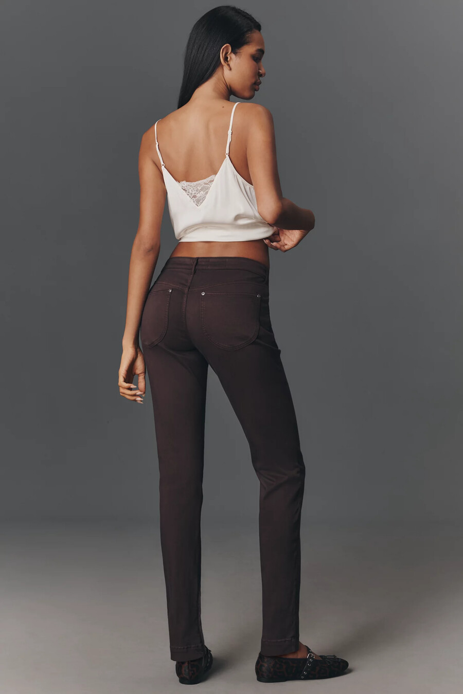 die rococo low-rise skinny hose von pilcro