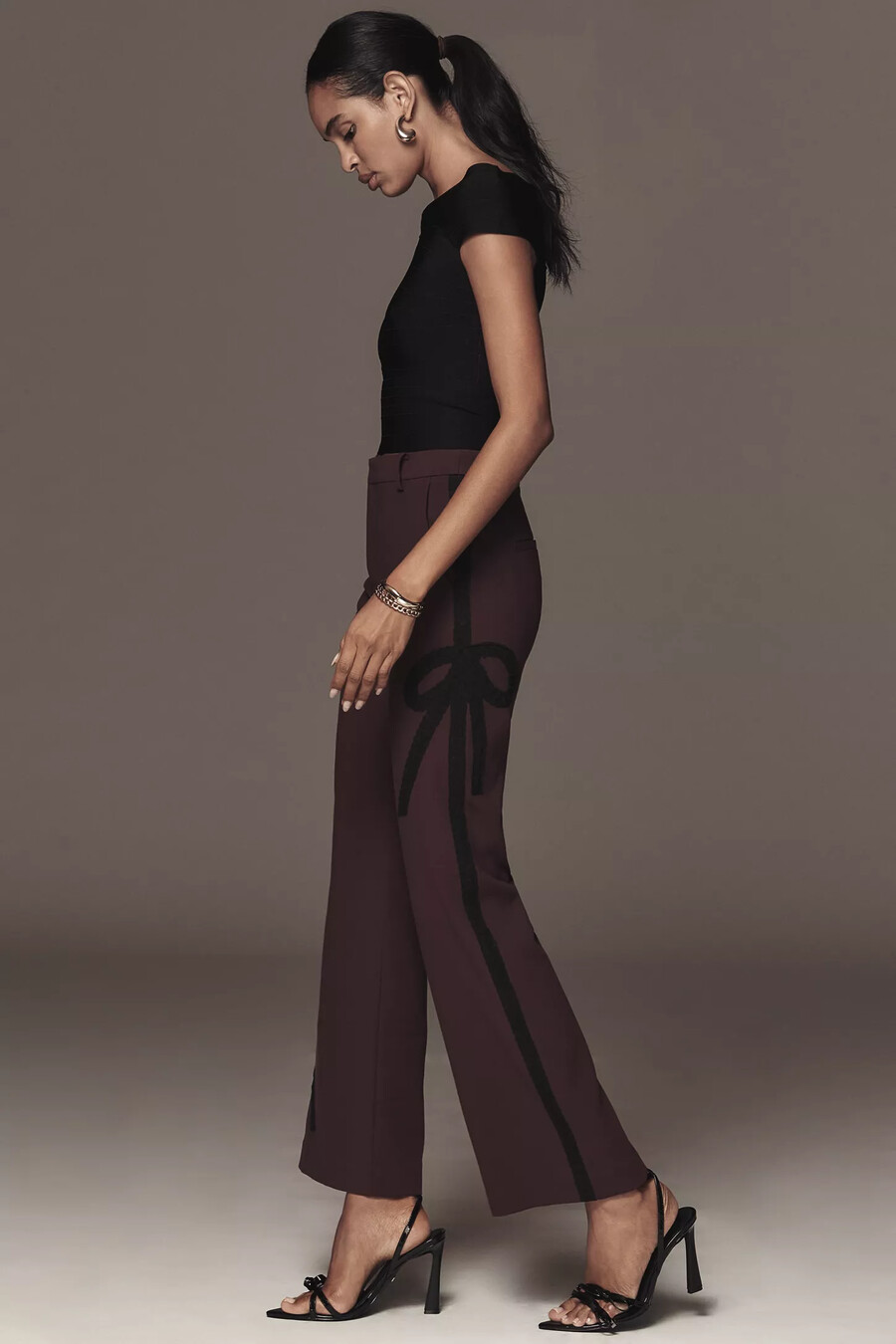 maeve ribbon slim flare hose